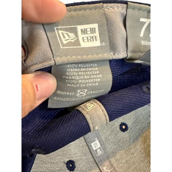 New Era D Blue  Diamond Era MLB Los Angeles Dodgers 7 1/2" Hat - Picture 5 of 6